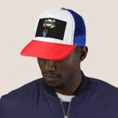 Moeder van de jarige jongen ruimte astronaut 1e ve trucker pet (In situ)