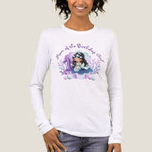 Moeder van de jarige van de Kleine Zeemeermin Tri-Blend Shirt (Voorkant volledig)