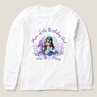 Moeder van de jarige van de Kleine Zeemeermin Tri-Blend Shirt