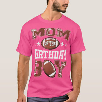 Moeder van de jarige voetbalspeler wedstrijd dag t-shirt