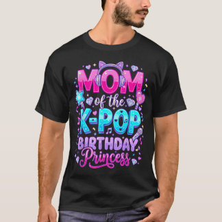Moeder van de K-Pop-verjaardagsprinses Koreaanse m T-shirt
