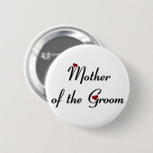 Moeder van de knop Groom Ronde Button 5,7 Cm (Voorkant /achterkant)
