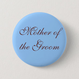 Moeder van de knop Groom Ronde Button 5,7 Cm