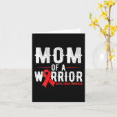 Moeder van de krijger Blood Cancer Awareness Kaart (Gele Bloem)