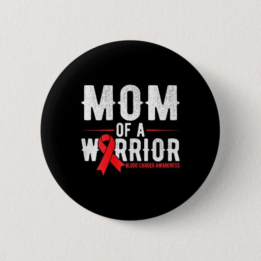 Moeder van de krijger Blood Cancer Awareness Ronde Button 5,7 Cm (Voorkant)