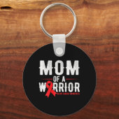 Moeder van de krijger Blood Cancer Awareness Sleutelhanger (Voorkant)