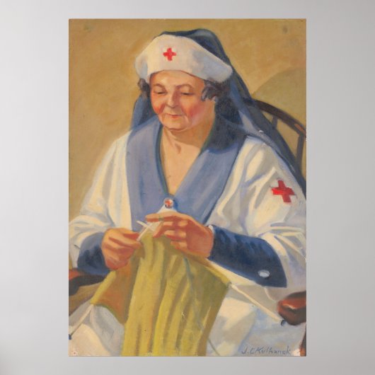 Moeder van de kunstenaar - Kulhanek 1942 Print (Voorkant)