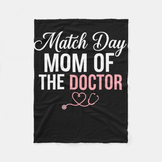 Moeder van de matchdag van de arts-residentie matc fleece deken (Voorkant)