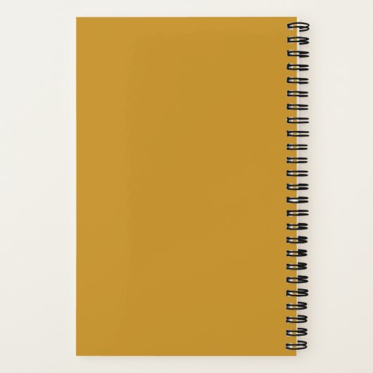 Moeder van de minimale Gele Gele aan gepersonalise Notitieboek (Achterkant)