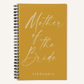 Moeder van de minimale Gele Gele aan gepersonalise Notitieboek (Voorkant)