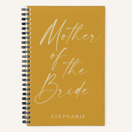 Moeder van de minimale Gele Gele aan gepersonalise Notitieboek