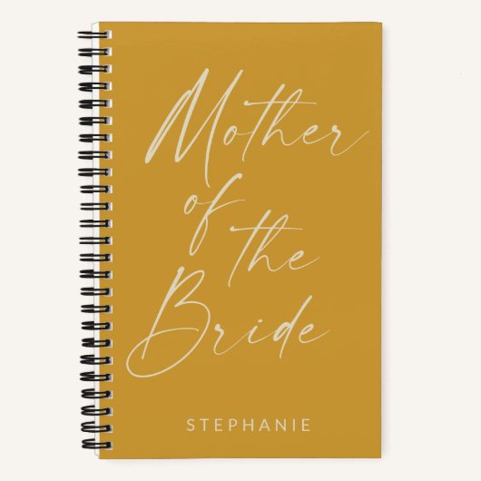 Moeder van de minimale Gele Gele aan gepersonalise Notitieboek (Voorkant)