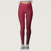 Moeder van de Mode Bride Burgundy Ombre Leggings (Voorkant)