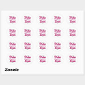 Moeder van de mooiste bruid1 ronde sticker (Vel)