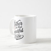 Moeder van de mooiste bruid Cool Bruiloftsshirt vo Koffiemok (Voorkant links)