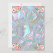 Moeder van de Parel Elegante Bruiloft Save the Dat Kaart (Achterkant)