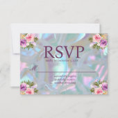 Moeder van de Parel Iridescent RSVP Kaarten (Voorkant)