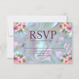Moeder van de Parel Iridescent RSVP Kaarten
