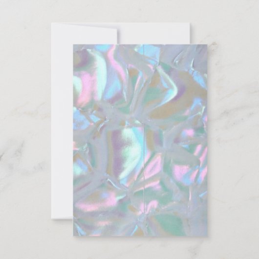 Moeder van de Parel Iridescent RSVP Kaarten (Achterkant)