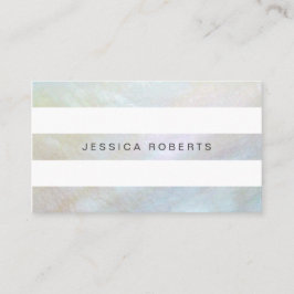 Moeder van de parel strepen Elegant eenvoudig patr Visitekaartje