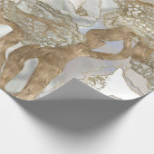 Moeder van de parelgulden boom cadeaupapier (Hoek)