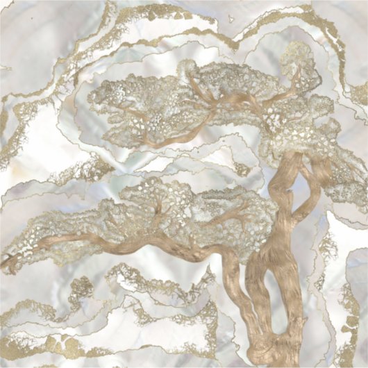 Moeder van de parelgulden boom sticker (Voorkant)