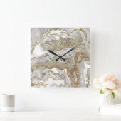 Moeder van de parelgulden boom vierkante klok (Huis)