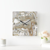 Moeder van de parelgulden boom vierkante klok (Huis)