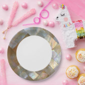 Moeder van de parelhok Capiz Weave Papieren Bordje (Feest)