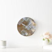 Moeder van de parelhok Capiz Weave Ronde Klok (Huis)