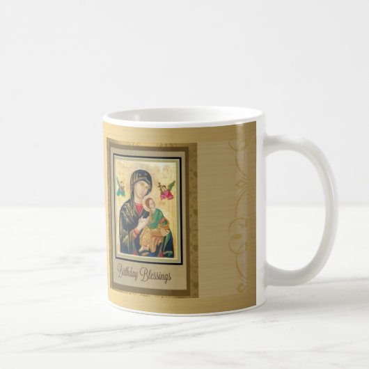 Moeder van de Perpetual Help Birthday Coffee Mok (Rechts)
