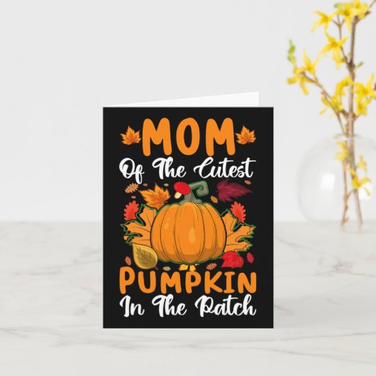 Moeder Van De Schattigste Pompoen In De Patch Pomp Kaart (Gele Bloem)