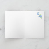 Moeder van de schoonheidsdag vergeet me niet, Bloe Kaart (Binnen)