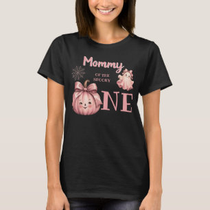 Moeder van de Spookachtige Eén Retro Roze Geest T-shirt