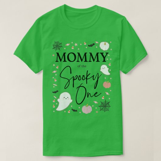 Moeder van de Spooky One Girl First Birthday T-shirt (Design voorkant)