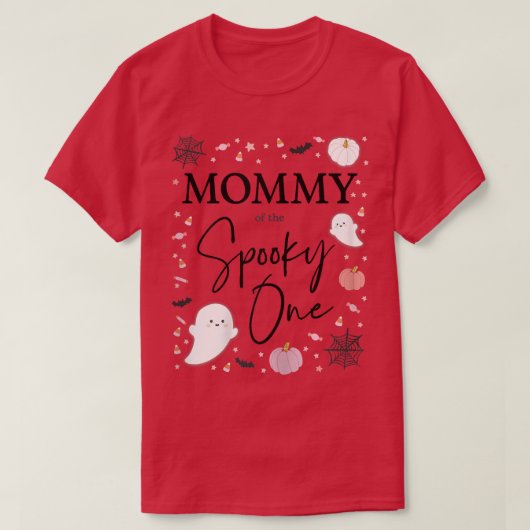 Moeder van de Spooky One Girl First Birthday T-shirt (Design voorkant)