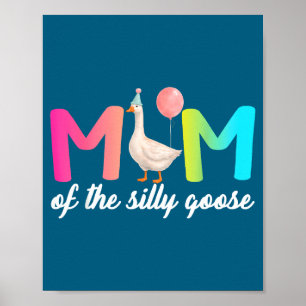 Moeder van de stomme gans eerste verjaardagsfeest poster