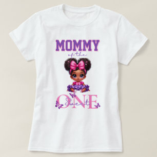 Moeder van de Sweet ONE Afro Baby Girl 1e verjaard T-shirt