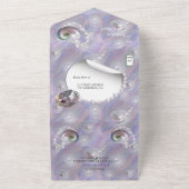 Moeder van de symfonie van Pearls All In One Uitnodiging (Buitenkant)