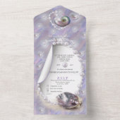 Moeder van de symfonie van Pearls All In One Uitnodiging (Binnen)