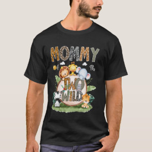 Moeder van de twee wilde 2e verjaardag safari dier t-shirt