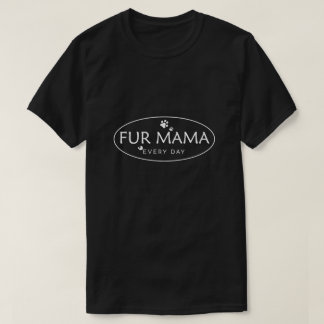 Moeder van de vacht T-shirt, Hond Moeder, Poot Moe T-shirt