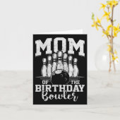 Moeder Van De Verjaardag Bowler Bowling Feestje Kaart (Gele Bloem)