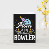 Moeder Van De Verjaardag Bowler Bowling Feestje Ma Kaart (Gele Bloem)