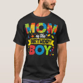 Moeder van de verjaardag Boy Master Builder Kinder T-shirt (Voorkant)
