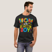 Moeder van de verjaardag Boy Master Builder Kinder T-shirt (Voorkant volledig)