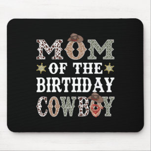 Moeder van de verjaardag Cowboy Rodeo Mom Muismat