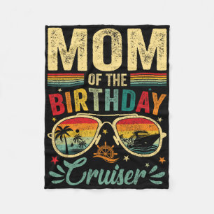 Moeder van de verjaardag Cruiser Sungles Cruise  Fleece Deken