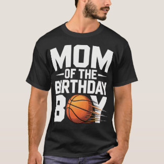 Moeder Van De Verjaardag Jongen Basketbal Feestje T-shirt