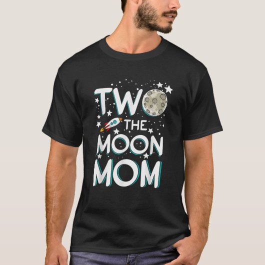 Moeder van de Verjaardag Jongen Shirt Twee De Maan (Voorkant)